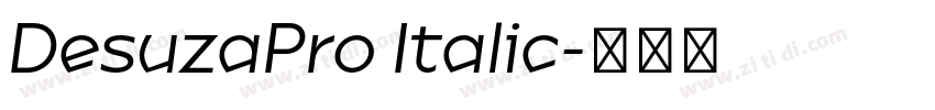 DesuzaPro Italic字体转换
